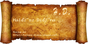 Halász Diána névjegykártya