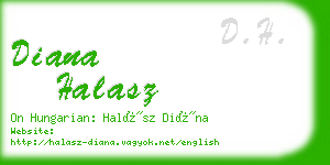 diana halasz business card